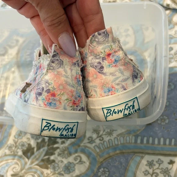 Blowfish White Floral Canvas Slip-On Sneakers - Pastel Multi color - Picture 4 of 10